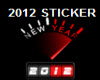 NEW YEAR sticker 2012