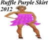 Ruffled Purple Skirt New