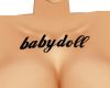 babydoll chest tat