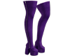 Purple long boots
