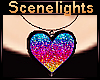 SL|Sequin Heart Necklace