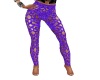 Purple lacey leggings