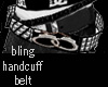 bling handcuff belt