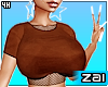 Crop + fishnets 4H Brown