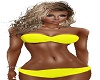 Yellow W/a Twist Bikini