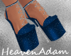 Glittery heels blue