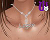 Logan Silver F necklace