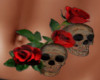 Roses & Skulls Belly Tat