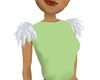 White Shoulder Feathers