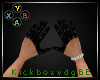 -K- Black Latex Gloves