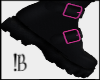 !B Pink Buckle Boots