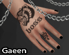 G. hands nails black
