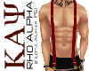 Kappa Red Suspenders