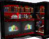 Red Modern Bookshelf