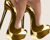 [E]Gold Flirt Heels