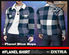 [Dx] Flanel Blue Shirt