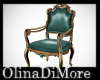 (OD) Teal royal chair