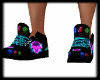 Neon Skull DJ shoe