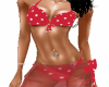 (Tess)Red Polka Bikini
