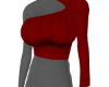 knit red top