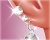 梅 pearly earrings