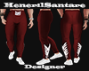HS-Red Sportskinny Pants