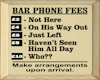 Bar Charges