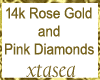 Rose Gold Pink Diamonds
