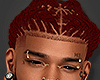 (+_+)YN BRAIDED BACK/RED