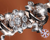 ICY 2TONE ROSE CHAIN F