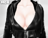 𝖒. Leather Hoodie