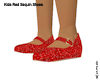 Kids Red Sequin Shoe