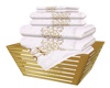 J|Gold Trim Towels