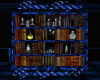 Blue Gothic Bookcase