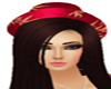 Long hair with Red Hat