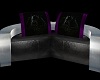 Blk Love Seat w Panthers