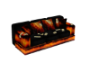 Black and orange couch