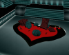Red&black Rug with poses
