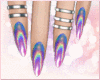 Pastel Purple Holo Nails