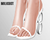 Anna White Sandals