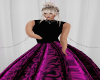~V~Purple/Black Ballgown
