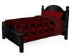red double bed