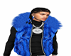 Luxx Blue fur vest