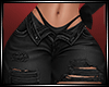 LS~BAGGY RIPPEDJEANS BLK