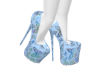 Butterfly heels Blue