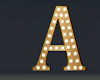 Marquee Letter A Gold