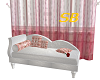 SB* Pink & White Chaise
