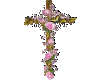 Cross/Pink Roses