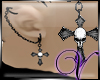 -N-Skull Cross Ear Chain