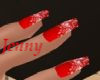 christmas snow on nails